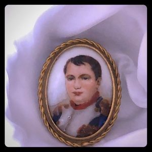 Napoleon Limoges brooch